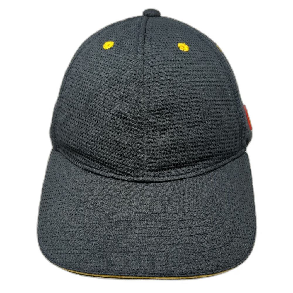 Apparel Collection Snapback Black Hat One Size McDonalds Logo Mesh Waffle Cap